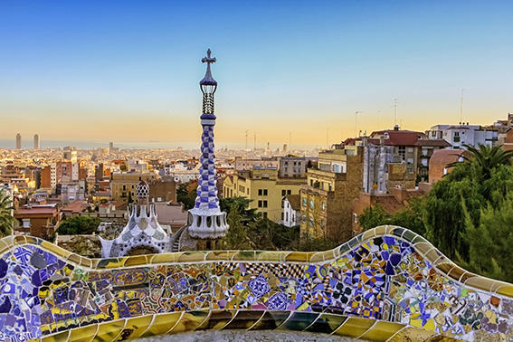 park-guell,-barcelona-spain park-guell,-barcelona-spain